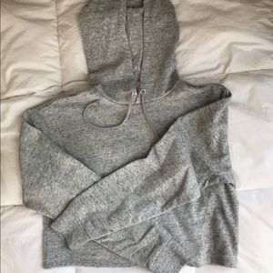 H&M Cropped Hoodie Sweatshirt